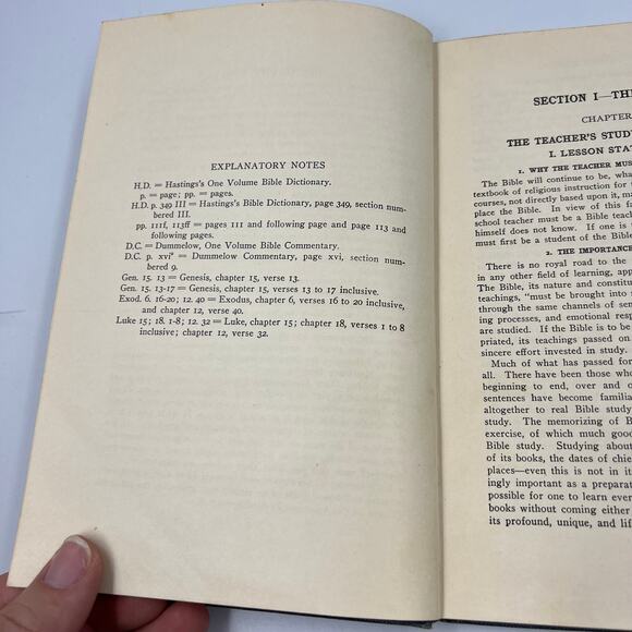 The Bible by Wade Crawford Barley Hardcover Reprint October 1925 Teacher Manual - Picture 10 of 11